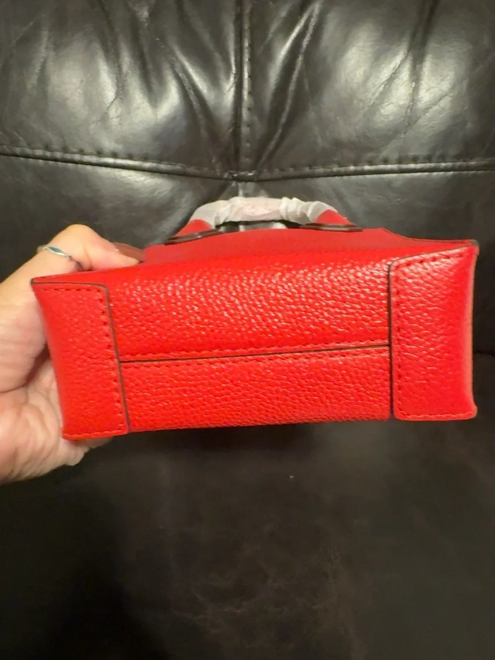 Michael Kors Red Pebbled Mini Tote
